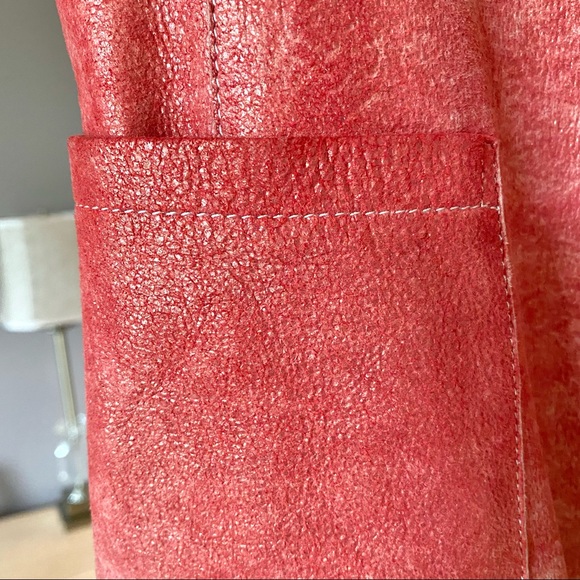 Vintage leather jacket blazer - Picture 4 of 6